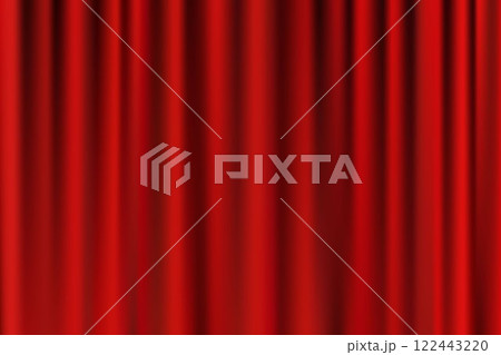赤いステージカーテンのベクターイラスト背景 赤いステージカーテンのベクターイラスト背景 122443220