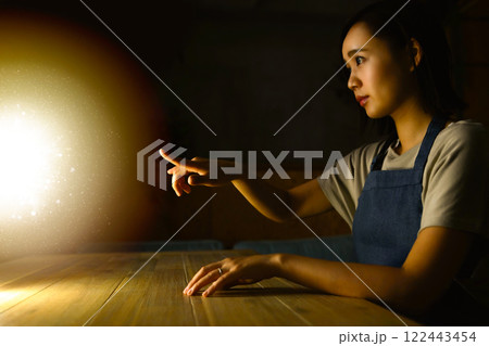 主婦のポートレート 122443454