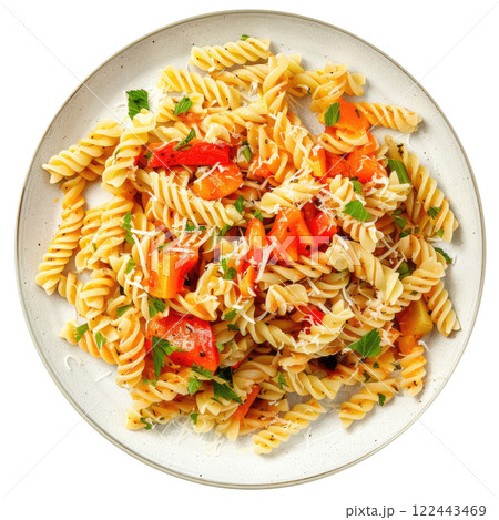 Fusilli Pasta 122443469