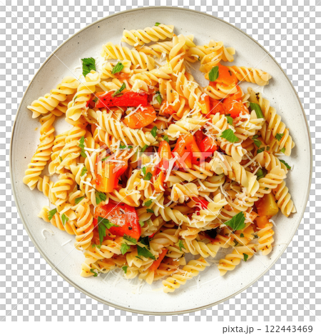 Fusilli Pasta 122443469