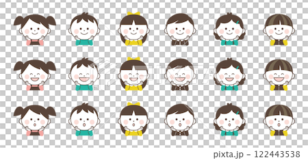 Child resting his chin on his elbows 122443538