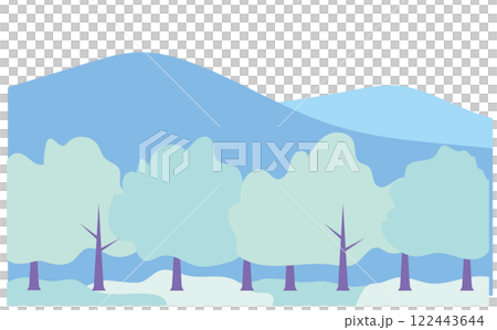 簡單可愛的風景向量插圖背景資料 簡單可愛的風景向量插圖背景資料 122443644