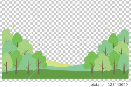 簡單可愛的風景向量插圖背景資料 簡單可愛的風景向量插圖背景資料 122443649