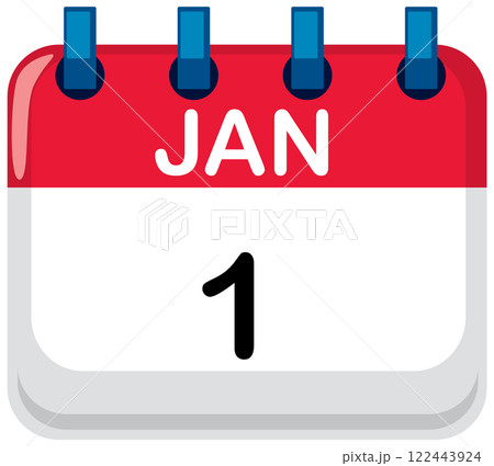 New Year Calendar Icon Illustration 122443924