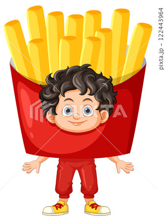 Child Dressed as French Fries 122443964