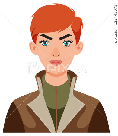 Confident Woman with Red Hair 122443973