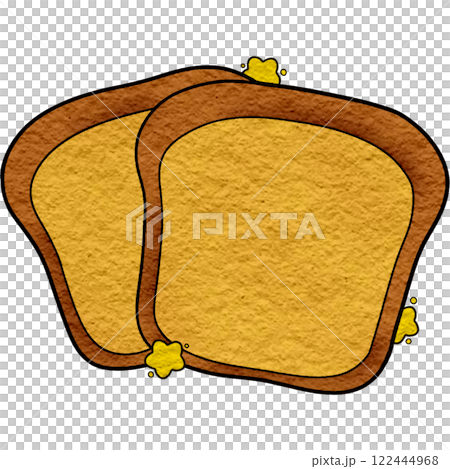 The illustration of a white bread The illustration of a white bread 122444968