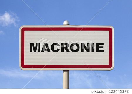 Macronie - French entry city sign 122445378