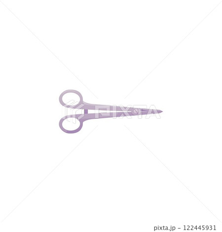 Vector illustration of metal scissors on isolated background. Vector illustration of metal scissors on isolated background. 122445931