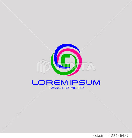 Process Planner Center Letter C logo vector design 122446487