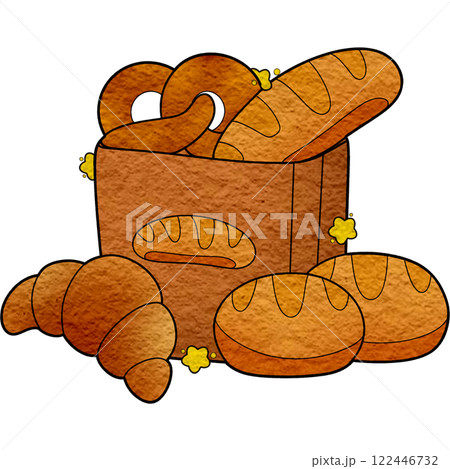 The bread in paper bag The bread in paper bag 122446732