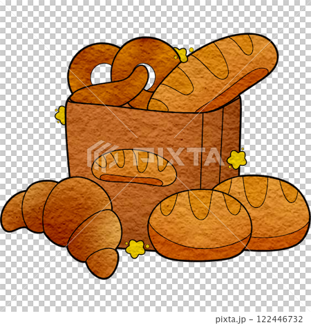 The bread in paper bag The bread in paper bag 122446732