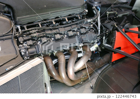 F1　F1マシン　フォーミュラマシン　レーシングカー　マクラーレンMP4/5　鈴鹿SA　エンジン 122446743