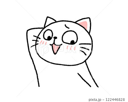 照れる猫 122446828