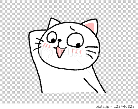 A shy cat 122446828