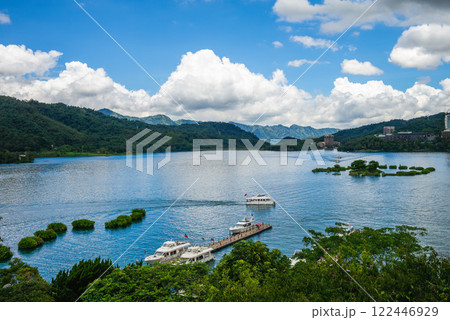 Scenery of SunMoon Lake located at Yuchi township in Nantou County, Taiwan 122446929