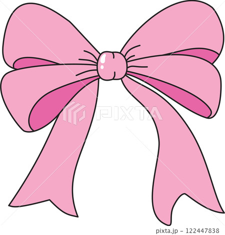 pink bow isolated on white pink bow isolated on white 122447838
