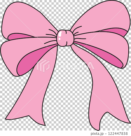 pink bow isolated on white pink bow isolated on white 122447838