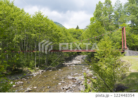 奥日光の赤い橋 122448354