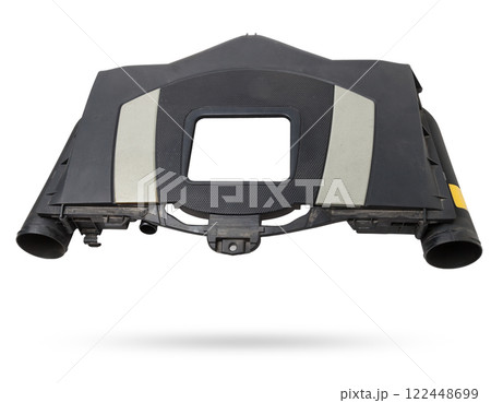 Filter housing for cleaning the intake manifold of the car engine made of black plastic for air conditioning and prevent dust from entering passenger compartment. Sale spare parts for auto-parsing. Filter housing for cleaning the intake manifold of the car engine made of black plastic for air conditioning and prevent dust from entering passenger compartment. Sale spare parts for auto-parsing. 122448699
