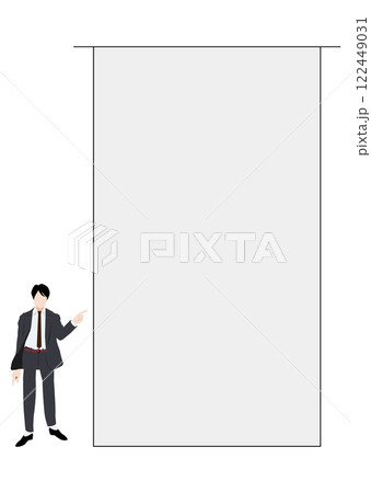 説明する男性 122449031