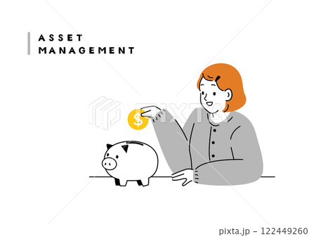 貯金を計画する女性 122449260