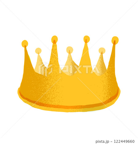 王冠の手描きイラスト素材 122449660