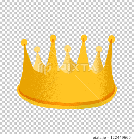 Hand-drawn illustration of a crown 122449660