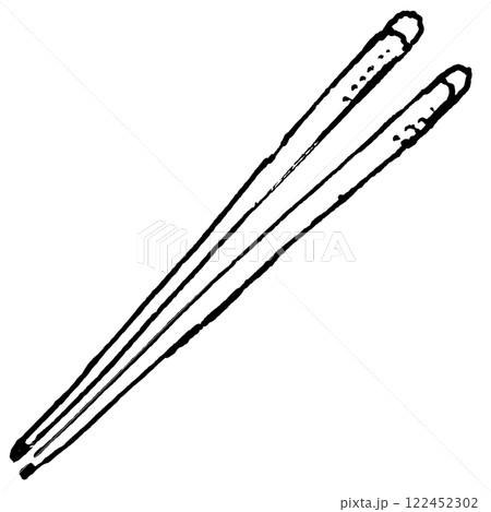 カトラリーのイラスト 箸 カトラリーのイラスト 箸 122452302