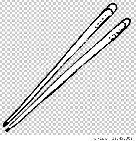 カトラリーのイラスト 箸 カトラリーのイラスト 箸 122452302