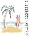ヤシの木のあるビーチ 122452542