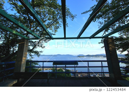 正福寺山公園の眼下に広がる瀬戸内海 正福寺山公園の眼下に広がる瀬戸内海 122453484