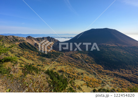 浅間山第一外輪山 トーミの頭から見る浅間山 浅間山第一外輪山 トーミの頭から見る浅間山 122454820