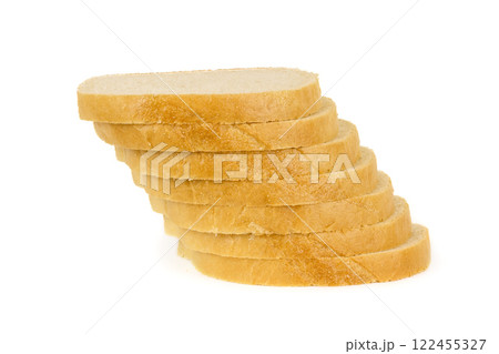 Loaf bread isolated on white Loaf bread isolated on white 122455327