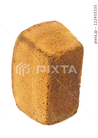 Black bread in the form of a brick 122455335
