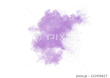 Purple cloud of smoke is floating in the air Purple cloud of smoke is floating in the air 122456627
