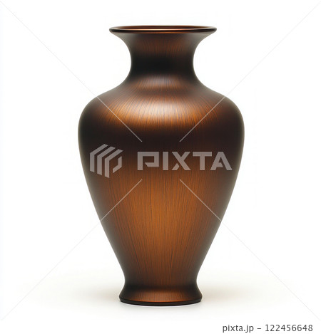 Copper vase isolated on white background Copper vase isolated on white background 122456648