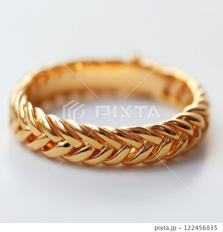 Woven bracelet isolated on white background 122456835