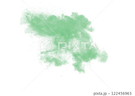 Green cloud of smoke is blowing through the air Green cloud of smoke is blowing through the air 122456963