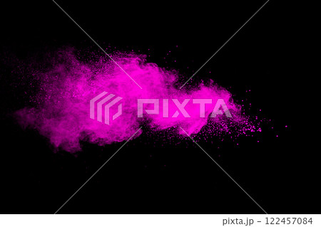 Pink powdery substance in the air Pink powdery substance in the air 122457084