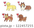 犬とハート 122457255