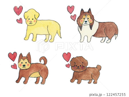 犬とハート 122457255