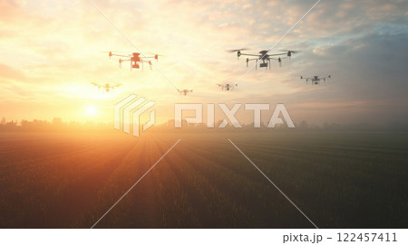 Tree Planting Drones for Carbon Offsetting Tree Planting Drones for Carbon Offsetting 122457411