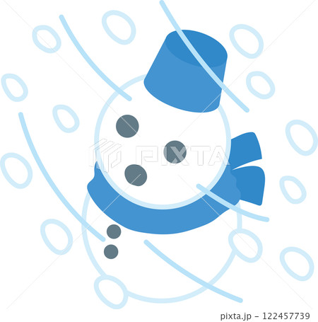 雪だるま_大雪 122457739