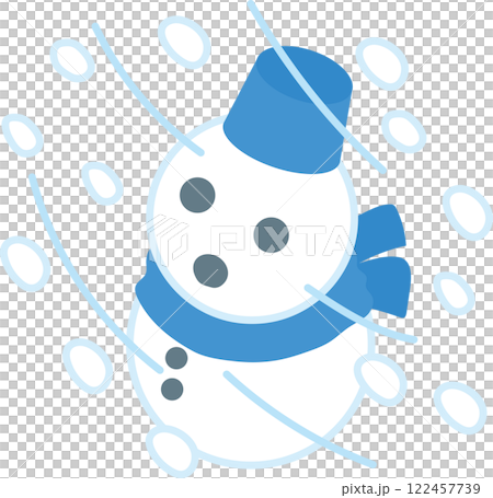 雪だるま_大雪 122457739