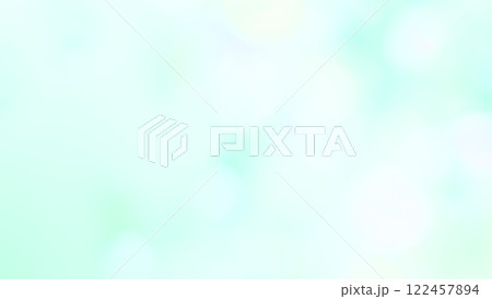 水色ブルーの玉ボケのある背景イメージ素材　キラキラ綺麗 122457894