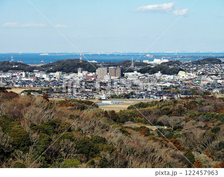 三舟山からの展望（千葉県君津市） 122457963