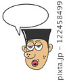 コミカルな顔吹き出し付き1 122458499