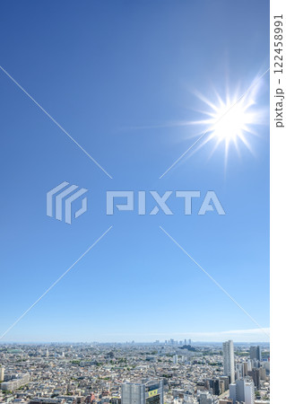 東京の都市風景　三軒茶屋からの眺め 122458991