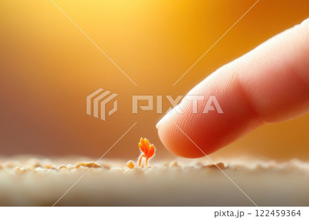 Newborn baby hand gripping adult finger in soft focus light setting with warm tones Newborn baby hand gripping adult finger in soft focus light setting with warm tones 122459364